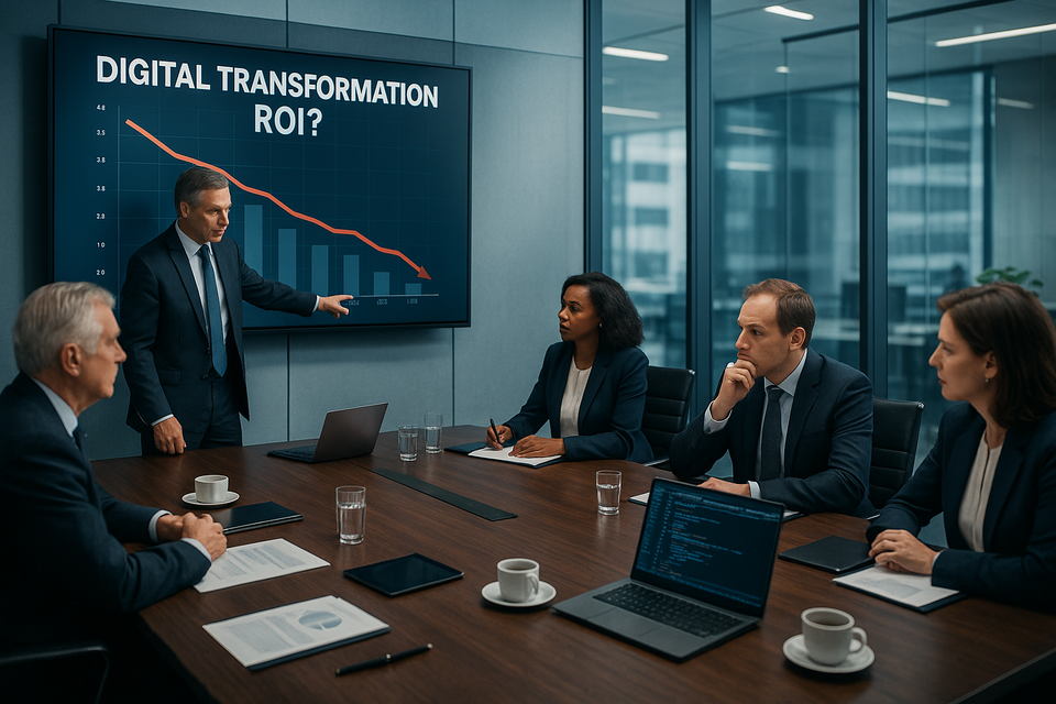 The $2.8 Trillion Dilemma: Why 82% of CIOs Are Failing at Digital Transformation ROI